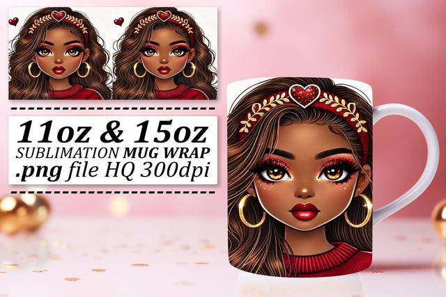 make every sip special! , Fun mug wraps, Love Girl Sublimation afrosvg 