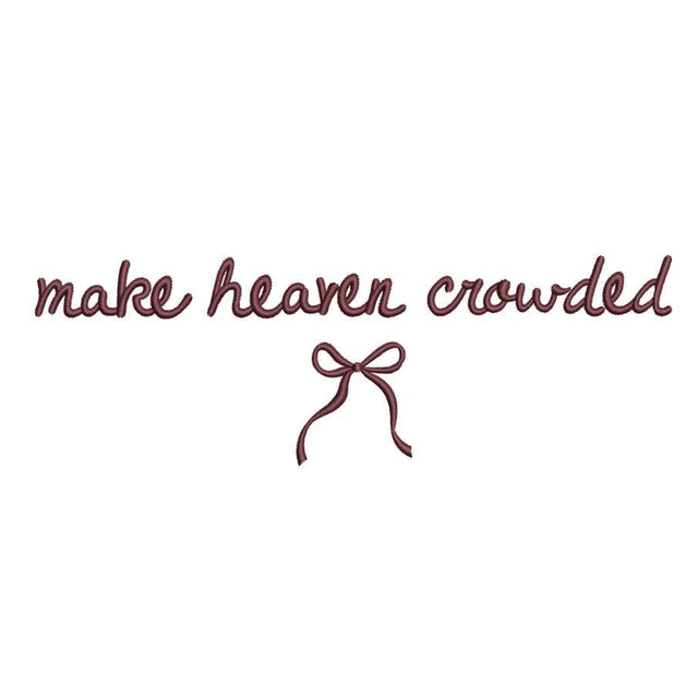 Make Heaven Crowded Embroidery Design, 5 sizes, Instant Download Embroidery/Applique DESIGNS Nino Nadaraia 