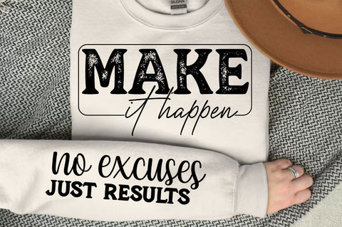 Make It Happen Sleeve SVG Design SVG Regulrcrative 