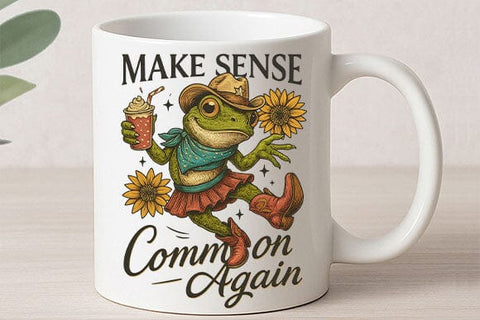 Make Sense Common Again PNG Funny Frog Sarcasm Design SVG BillahCrafts 