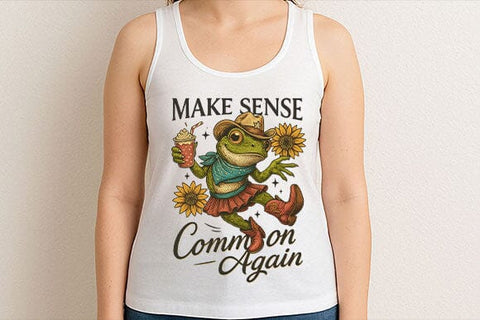 Make Sense Common Again PNG Funny Frog Sarcasm Design SVG BillahCrafts 