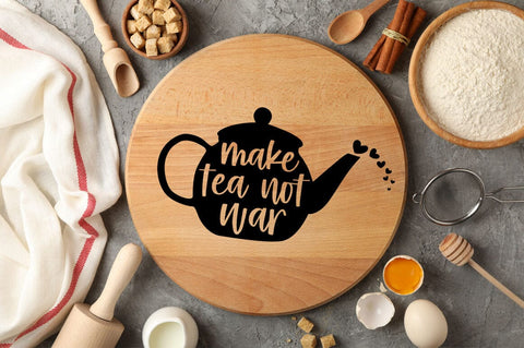 Make tea not War SVG Design SVG Designangry 