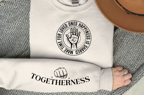 Make time for loved ones happiness is shared Sleeve SVG Design SVG Designangry 