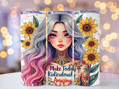 Make Today Amazing, Inspirational Quotes, Tumbler Wrap, Sublimation PNG, Motivational Gifts, Positive Affirmations, Digital Download Sublimation SvggirlplusArt 