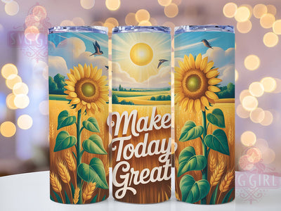 Make Today Great 20oz Tumbler, Affirmation Tumbler, Motivational Wrap, Positive Quote PNG, Sublimation Design, 20oz Tumbler Wrap, Inspirational Cup Design Sublimation SvggirlplusArt 