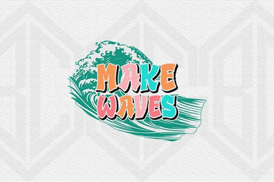 Make Waves Beach Vibes SVG Surf Summer Clipart SVG BillahCrafts 