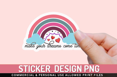 Make your dreams Sticker Design Sublimation Regulrcrative 