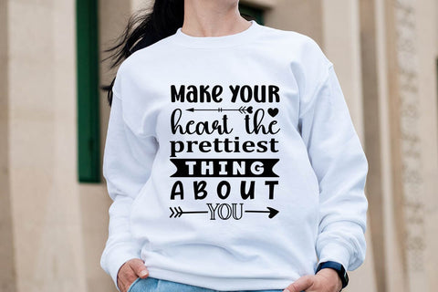 Make your heart the prettiest thing about you SVG Angelina750 