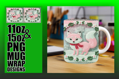 make your mugs stand out! , Vibrant PNG designs, 3D Xmas Sublimation HoodArtCraft 