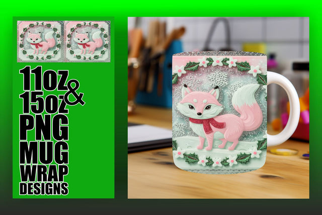 make your mugs stand out! , Vibrant PNG designs, 3D Xmas Sublimation HoodArtCraft 