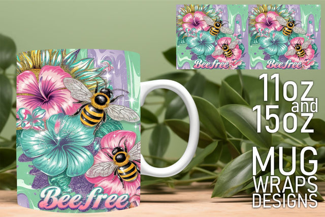 make your mugs stand out! , Vibrant PNG designs, Bee Sublimation HoodArtCraft 