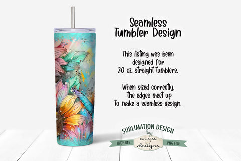 Make Your Own Magic Butterfly 20oz Seamless Tumbler Wrap Sublimation Ewe-N-Me Designs 