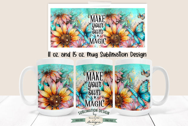 Make Your Own Magic Sublimation Mug - 11 & 15 oz sizes Sublimation Ewe-N-Me Designs 