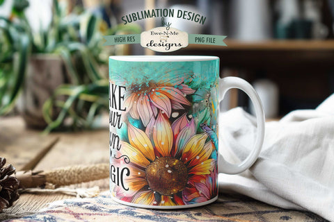 Make Your Own Magic Sublimation Mug - 11 & 15 oz sizes Sublimation Ewe-N-Me Designs 