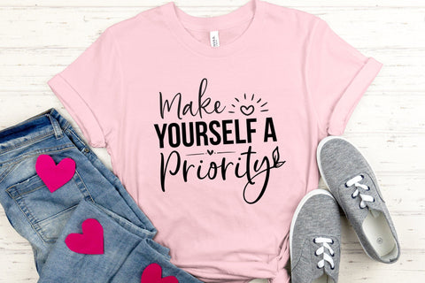Make Yourself a Priority - Mental Health SVG Cut File SVG CraftLabSVG 