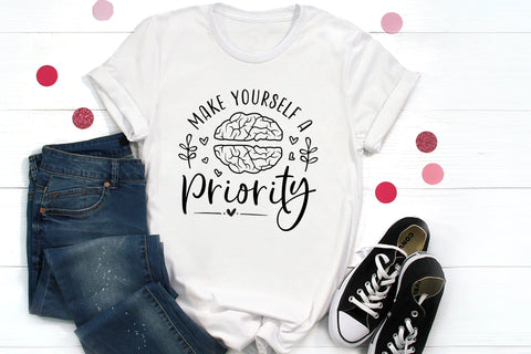 Make Yourself a Priority, Mental Health SVG SVG CraftLabSVG 