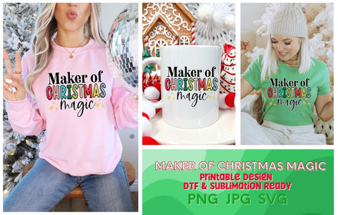 Maker of Christmas Magic PNG JPG SVG SVG So Fontsy Design Shop 