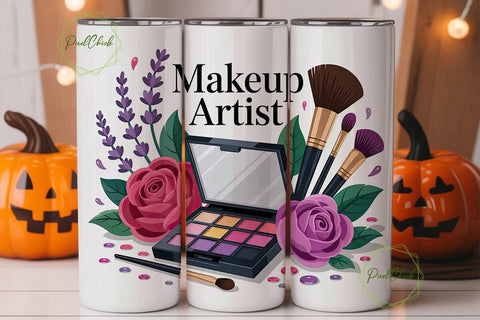 Makeup Artist 20oz Tumbler Wrap Sublimation PixelChick 