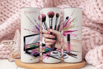 Makeup Artist Glam 20oz Tumbler Design Sublimation DesignSVG 