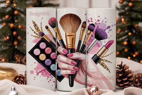 Makeup Artist Glam 20oz Tumbler Design Sublimation DesignSVG 