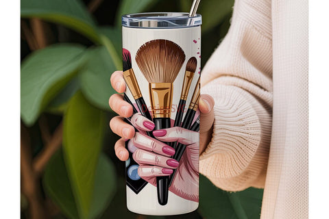 Makeup Artist Glam 20oz Tumbler Design Sublimation DesignSVG 