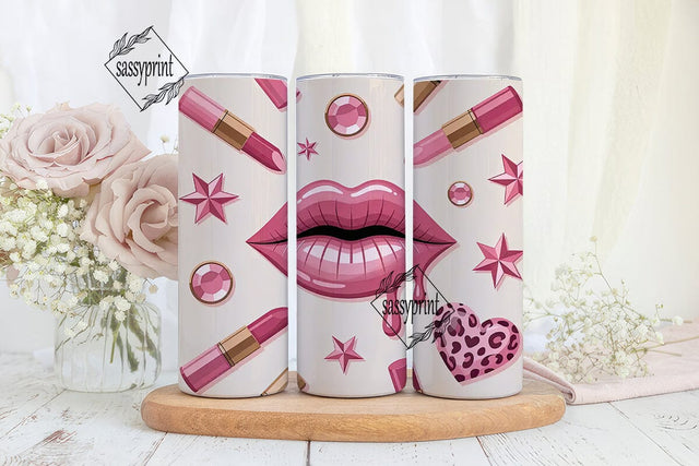 Makeup Glam 20oz Tumbler Design Sublimation sassyprint 