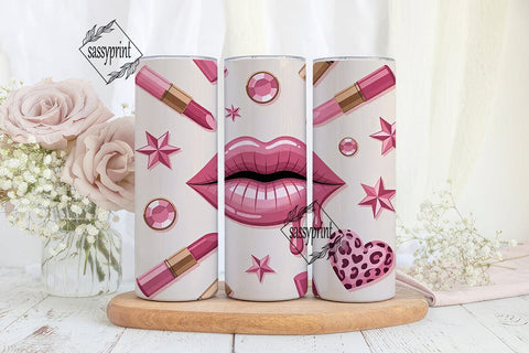 Makeup Glam 20oz Tumbler Design Sublimation sassyprint 