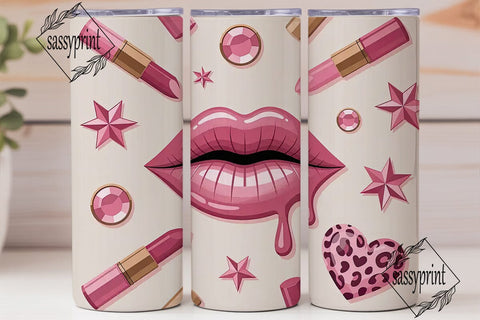Makeup Glam 20oz Tumbler Design Sublimation sassyprint 