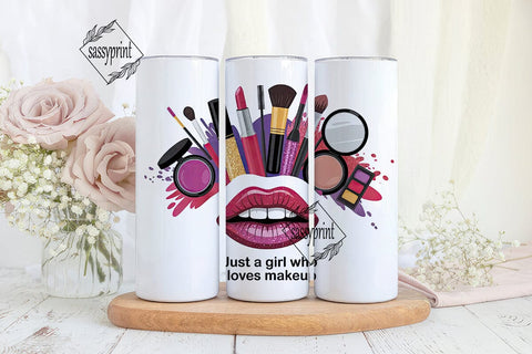 Makeup Lover Tumbler Wrap PNG Sublimation sassyprint 