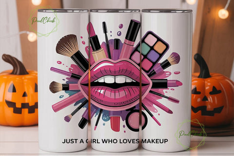 Makeup Lover Tumbler Wrap Sublimation PixelChick 