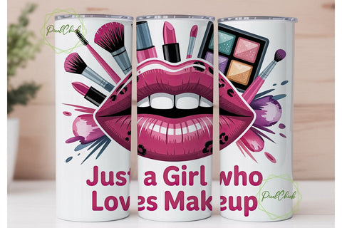 Makeup Lover Tumbler Wrap Sublimation PixelChick 