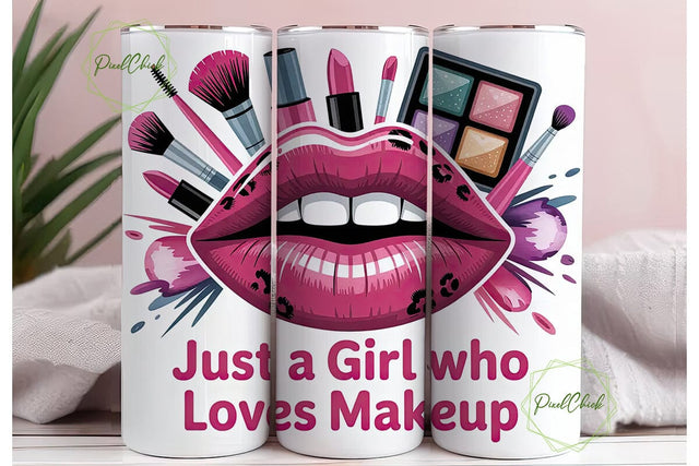 Makeup Lover Tumbler Wrap Sublimation PixelChick 