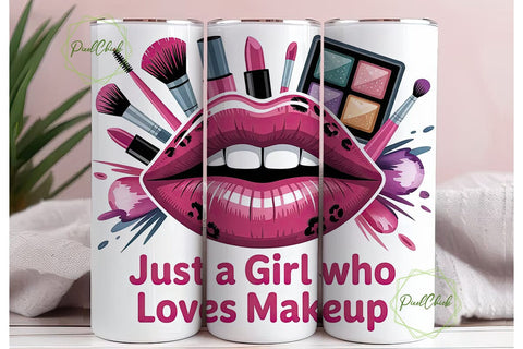 Makeup Lover Tumbler Wrap Sublimation PixelChick 