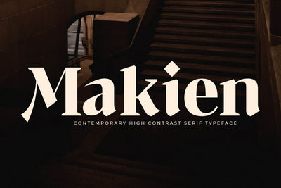 Makien - Contemporary High Contrast Serif Font Letterena Studios 