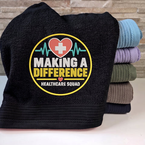 Making a Difference Healthcare Embroidery Design – Healthcare Squad Medical Heartbeat Machine Embroidery File Embroidery/Applique DESIGNS PatternFeed8 