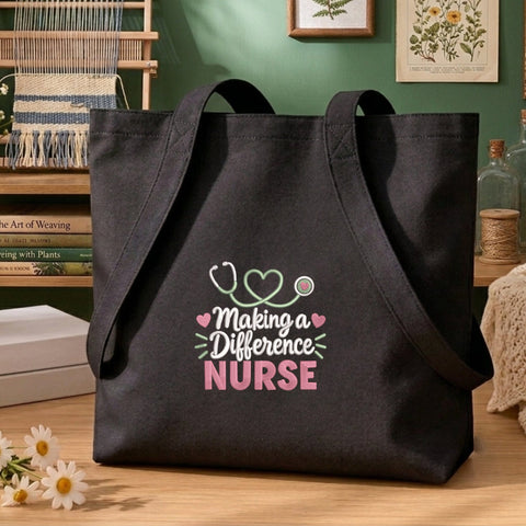 Making a Difference Nurse Embroidery Design – Nurse Quote Stethoscope Machine Embroidery File Embroidery/Applique DESIGNS PatternFeed8 