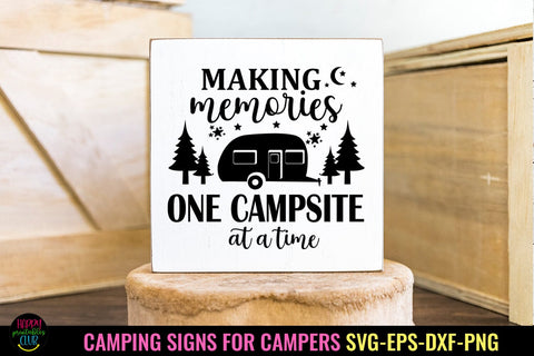 Making Memories Campsite SVG I Camping Signs for Campers SVG SVG Happy Printables Club 