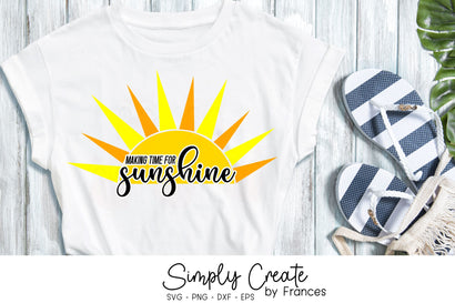 Making Time for Sunshine SVG | Sunshine SVG | Summer SVG SVG Simply Create by Frances 