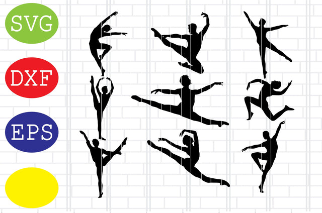 Male Ballet Dancer Svg, Jpg, Eps, Dxf Files SVG DigitalSvgFiles 
