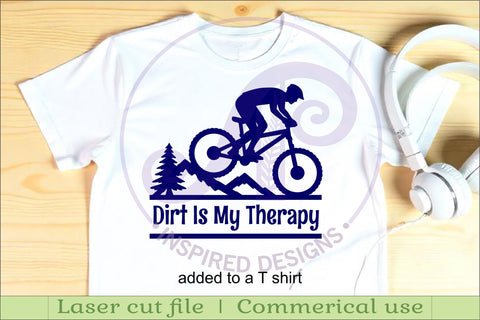 Male Mountain Bike Name Sign SVG, Cyclist Laser Cut File SVG APInspireddesigns 