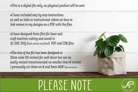 Male Mountain Bike Name Sign SVG, Cyclist Laser Cut File SVG APInspireddesigns 