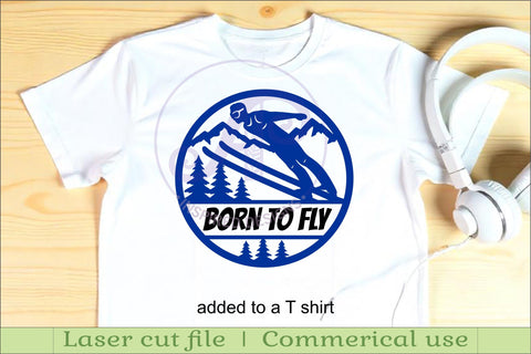 Male Ski Jump wall sign, Skier laser cut sign SVG APInspireddesigns 