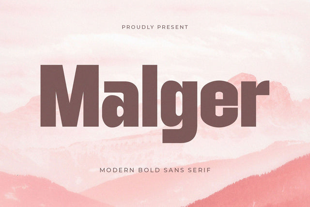 Malger - Modern Sans Serif Font studioalmeera 
