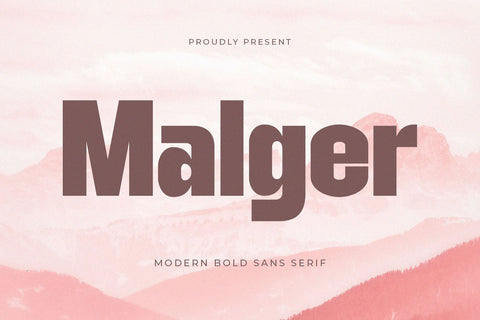 Malger - Modern Sans Serif Font studioalmeera 