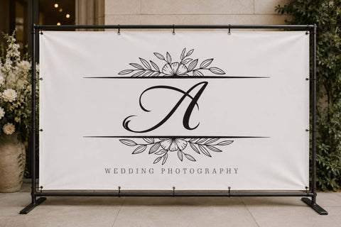 Malietha Flower Monogram Font Prasetya Letter 