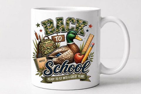 Mallard Duck Back to School PNG | School Sublimation Digital Download SVG BillahCrafts 