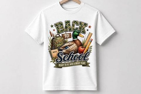 Mallard Duck Back to School PNG | School Sublimation Digital Download SVG BillahCrafts 