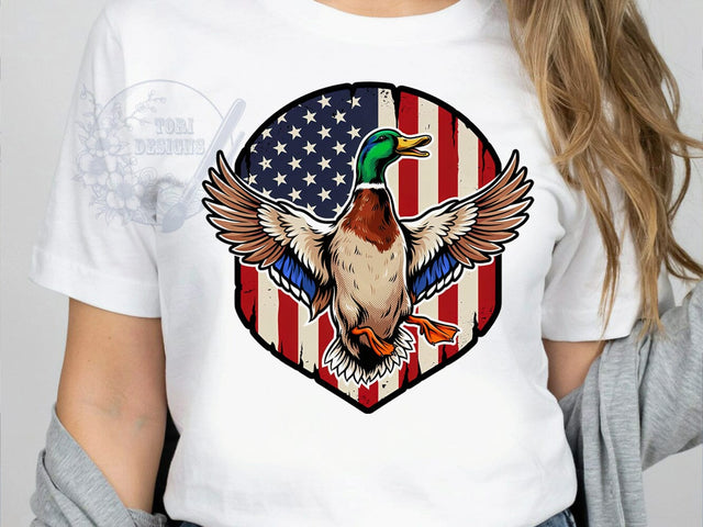 Mallard Duck Pride T-Shirt PNG, Mallard Duck, Duck Hunting, Soaring Bird, Outdoor Life, Sublimation PNG, Hunting Shirt, Waterfowl Pride Sublimation ToriDesigns 