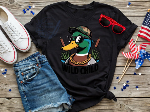 Mallard Wild Pride T-Shirt PNG, Wild Child, Duck Profile, Outdoor Life, Sublimation PNG, Hunting Shirt, Waterfowl Pride Sublimation ToriDesigns 