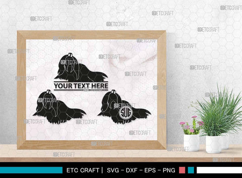 Maltese Dog Monogram, Maltese Dog Silhouette, Dog SVG, Dog Breeds Svg, Maltese Svg, Cute Puppy Svg, Bichon Frise Svg, SB00564 SVG ETC Craft 